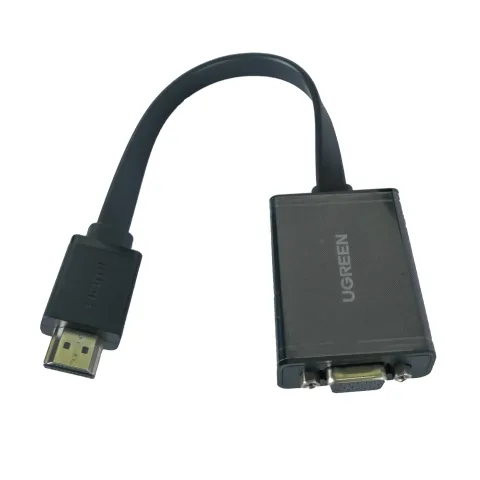 Cáp chuyển đổi HDMI to VGA dẹt có Audio Ugreen PN: 40248