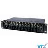 Bộ khung nguồn tập trung converter quang 14 cổng Upcom