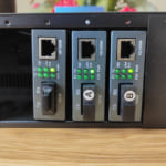Bộ khung nguồn tập trung converter quang 14 cổng Upcom