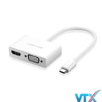 Cáp chuyển đổi USB type C to HDMI/VGA hỗ trợ full HD 3D 4Kx2K Ugreen PN: 30843