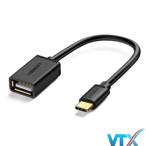 Cáp OTG USB Type C sang USB 2.0 chuẩn A cổng âm Ugreen PN: 30175