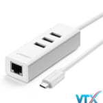 Cáp USB Type C ra 3 cổng USB 2.0 hỗ trợ Lan 10/100Mbps Ugreen PN: 20792