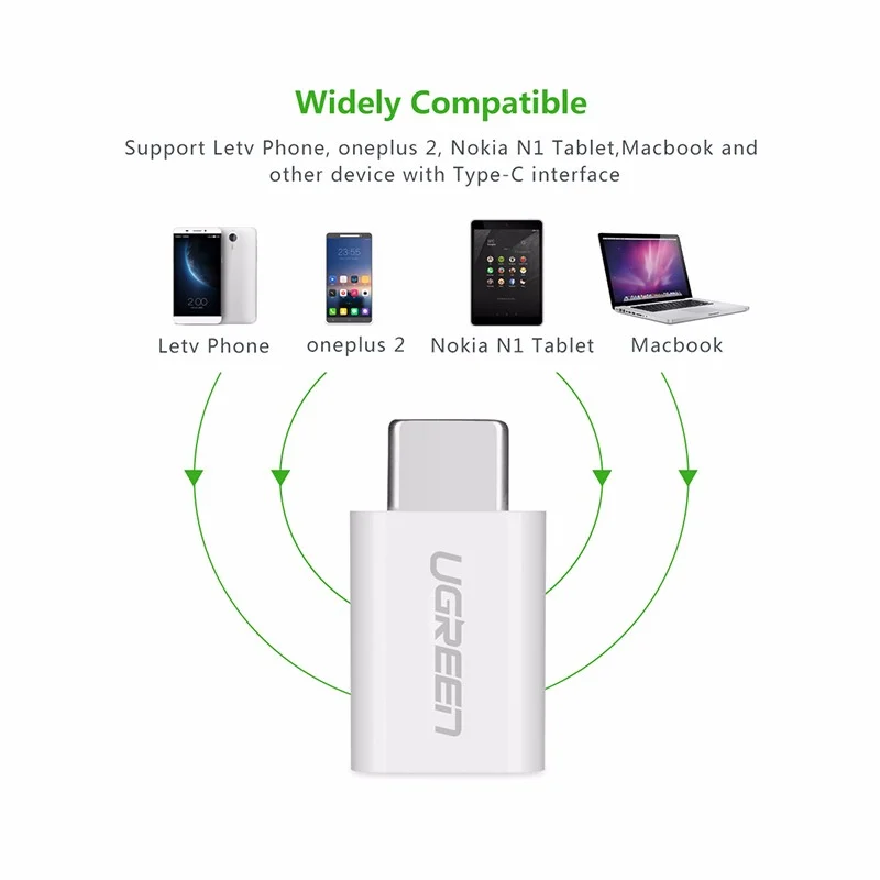 Đầu chuyển USB Type C to Micro USB Ugreen PN: 30154