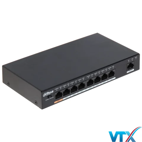 Switch Dahua DH-PFS3009-8ET-96 9 port PoE 100Mbps