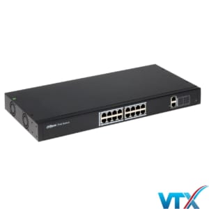 Switch PoE Dahua 18 port 1000Mbps DH-PFS4018-16P-250
