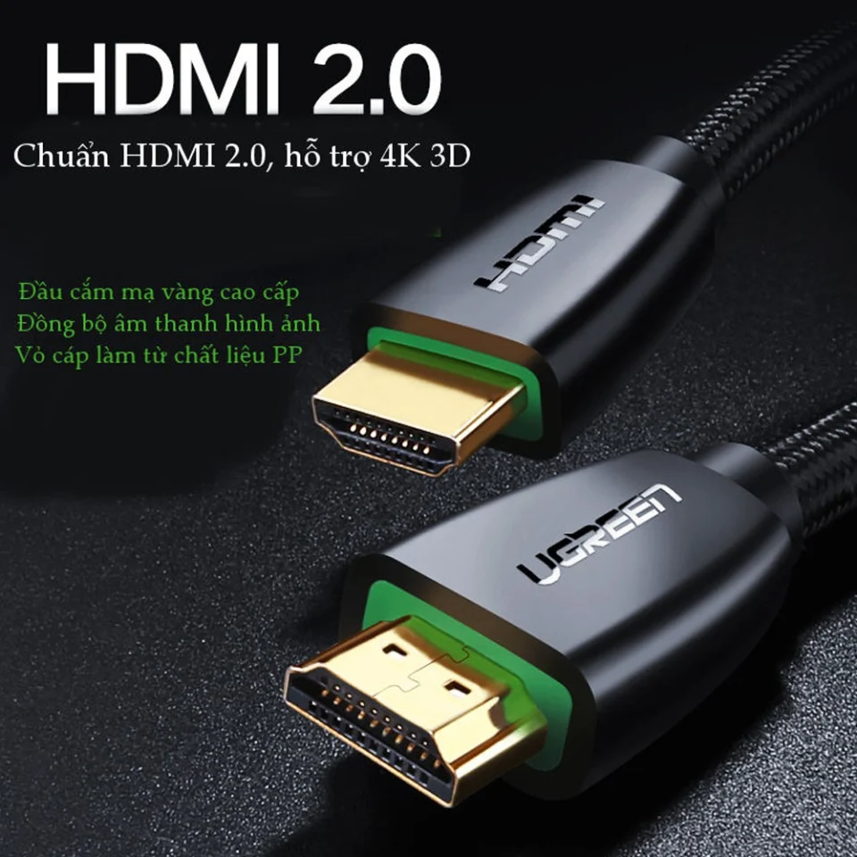 Dây HDMI Ugreen 15m cao cấp hỗ trợ 4K x 2K UG-40416