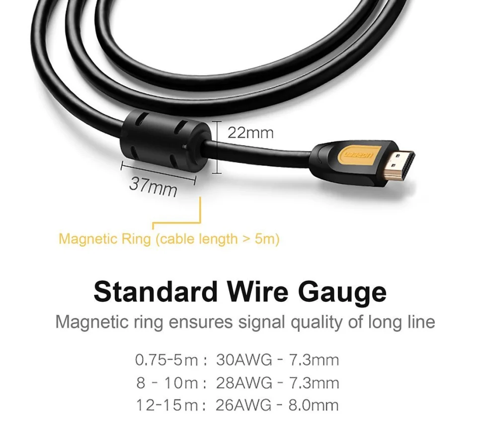 Dây HDMI Ugreen 15M hỗ trợ 4K x 2K UG-11106
