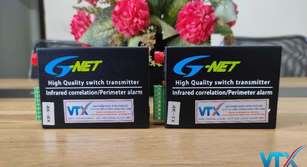 Thiết Bị Đóng Tiếp Xúc Khô chạy bằng cáp quang G-4K-FC20T/R