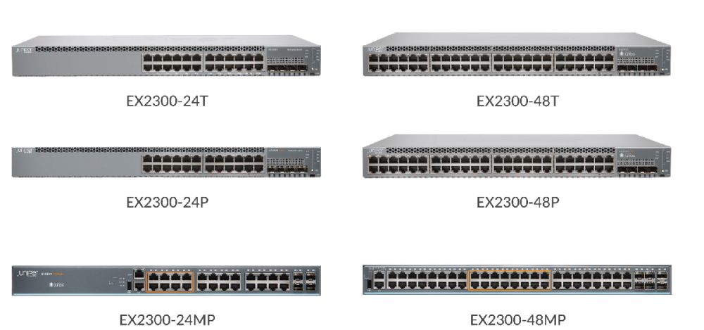 Switch Juniper 24 Port 10/100/1000BaseT EX2300-24MP