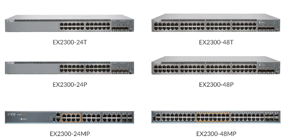 Switch Juniper 24 Port 10/100/1000BaseT EX2300-24MP