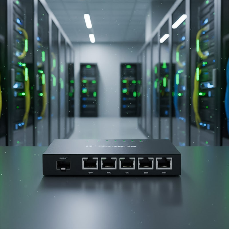 Các cổng kêt nôi của Cân bằng tải Ubiquiti EdgeRouter ER-X-SFP