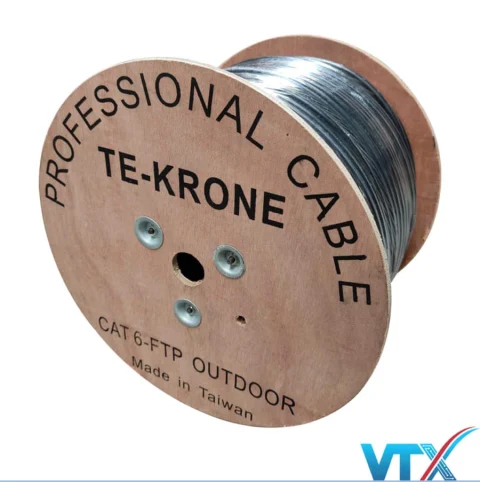 Cáp mạng kèm nguồn outdoor TE-KRONE Cat6 Copper