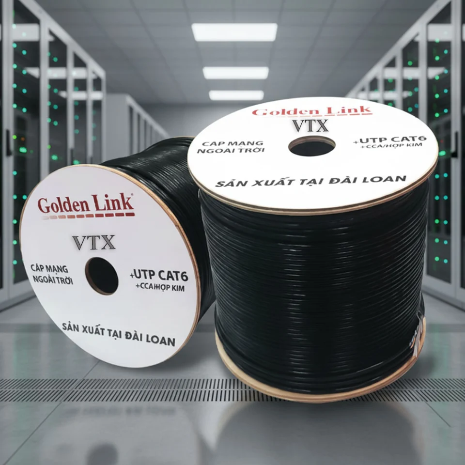 Dây cáp mạng ngoài trời Golden Link Cat6 UTP Outdoor