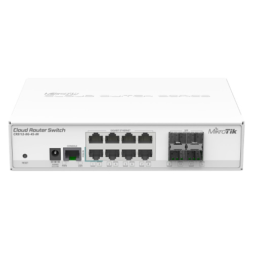 Switch chia mạng Mikrotik CRS112-8G-4S-IN