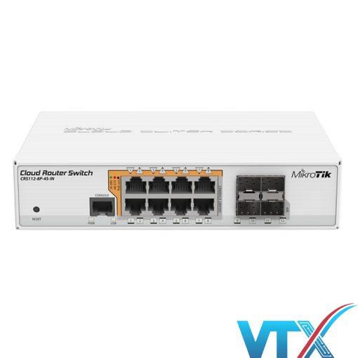 Switch chia mạng Mikrotik CRS112-8P-4S-IN