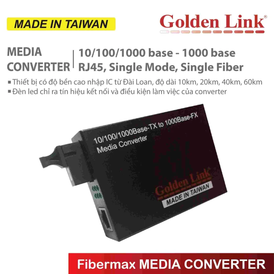 Bộ chuyển đổi quang điện Single mode 1FO -1