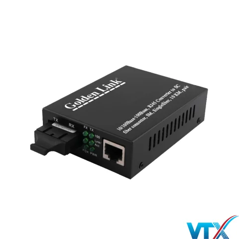 Bộ chuyển đổi quang điện Single mode 1FO Golden Link