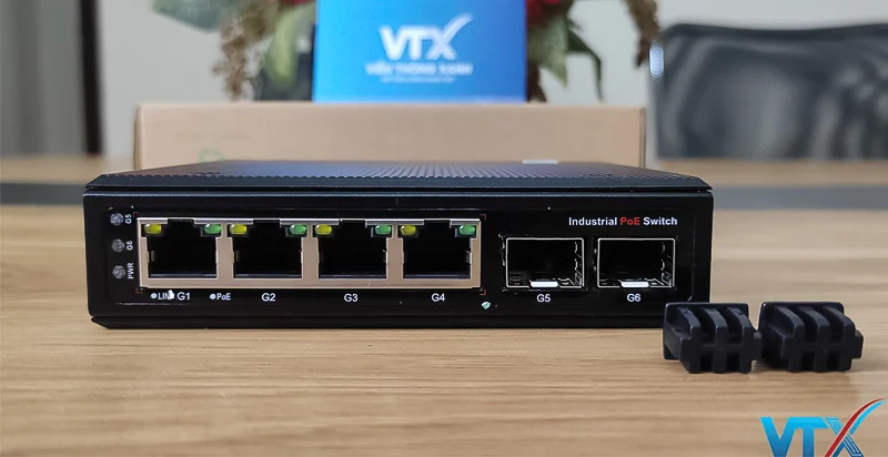 Switch PoE công nghiệp Upcom PIES206G-4P-2C