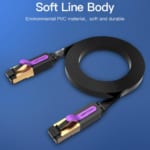 Dây nhảy mạng dẹt Cat7 SSTP 10M Vention ICABL