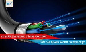 So sánh cáp quang 250um ống lỏng với cáp quang 900um có đệm chặt