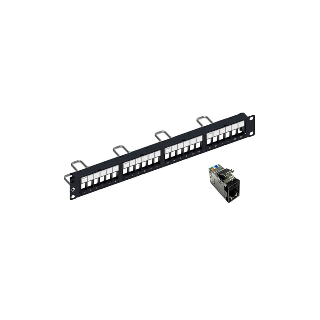 Patch panel COMMSCOPE/AMP 24 port Cat5e | PN: 1479154-2 - Viễn Thông Xanh