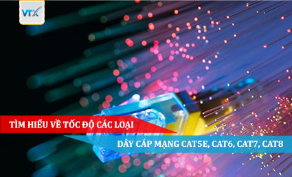 Tìm hiểu về tốc độ các loại dây cáp mạng Cat5e, Cat6, Cat7, Cat8