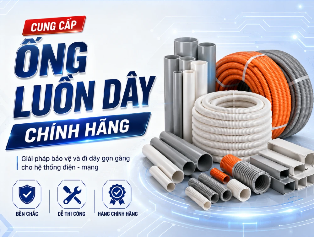 banner trang chủ ống luồn dây