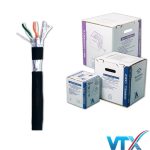 Cáp mạng chống nước Cat6 FUTP 4 Pair Hosiwell 30026-BK-AQ
