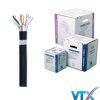 Cáp mạng ngoài trời Cat6A SFTP 4 Pair Hosiwell 30205-D-BK