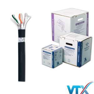 Cáp mạng ngoài trời Cat6A S/FTP 4 Pair Hosiwell 30205-D-BK
