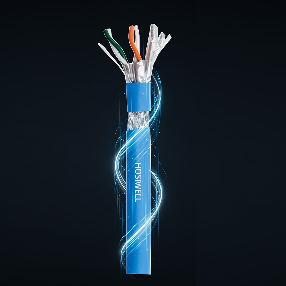 cấu tạo của Dây Cáp Mạng Cat6A S_FTP 4 Pair Hosiwell 30205-BL-LSZH