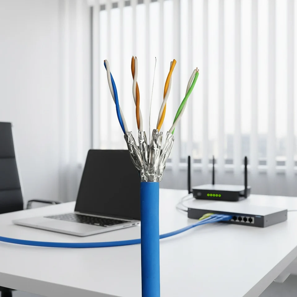Dây cáp mạng Cat6A U_FTP PANDUIT PUFP6X04WH-UG