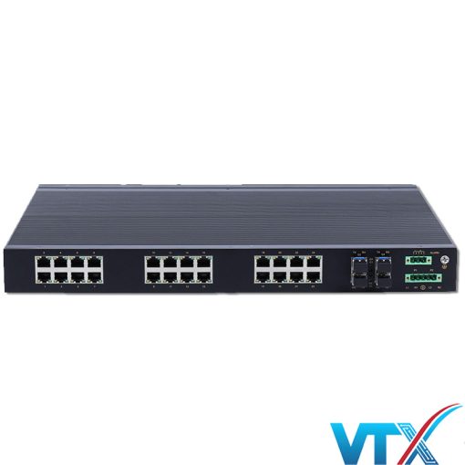 IES2028-4GS Switch Ethernet công nghiệp UPCOM 24 cổng 10-100 và 4 cổng Gigabit SFP