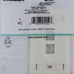 Wallplate 2 Port PANDUIT NK2FIWY (1)