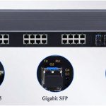 cổng nguồn Switch công nghiệp UPCOM 24 cổng RJ45 10-100M + 4 cổng SFP Gigabit IES1028-4GS