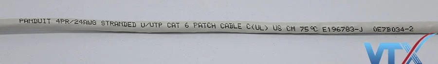dây nhảy mạng Cat6 UTP PANDUIT màu xám (4)