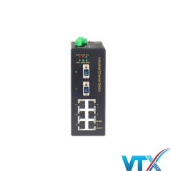 BIES508-2F Switch công nghiệp UPCOM By-pass 6 port 10-100M Ethernet + 2 port 100M FX Din-Rail (quản lý)