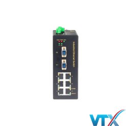 BIES508-2GS Switch công nghiệp By-pass UPCOM 6 cổng RJ45 10-100M +2 cổng SFP Gigabit (được quản lý)