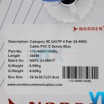Dây cáp mạng Cat5e UUTP 4 Pair NORDEN 112-40001104BL (4)