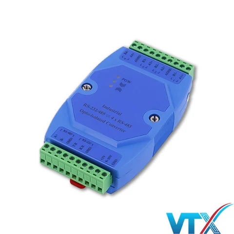 Hub cách ly 1 cổng RS-232 đến 4 cổng RS232 công nghiệp UPCOM UP-485-H4