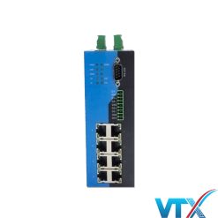 IES308-404 Switch công nghiệp UPCOM 8 cổng 10-100M Base-T(X), 1 cổng RS232 và 3 cổng RS485