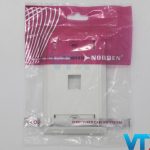 Mặt ổ cắm mạng 1 lỗ 70x115 Norden 124-15101WH (3)