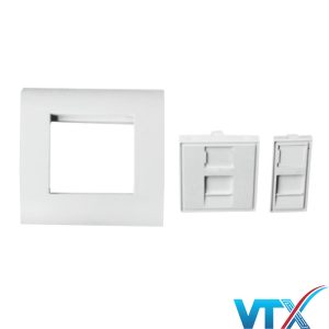 Mặt ổ cắm mạng 1 lỗ 70×115 Norden 124-15101WH