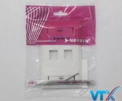 Mặt ổ cắm mạng 2 lỗ NORDEN 124-15102WH (4)