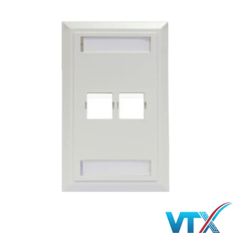 Mặt ổ cắm mạng 2 lỗ NORDEN 124-15102WH