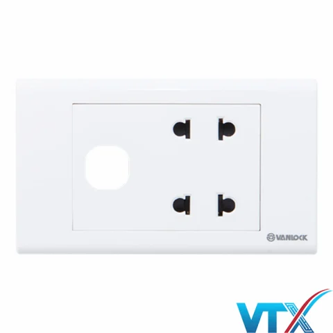 Ổ 2 ổ 2 chấu + 1 lỗ SINO S18U2X