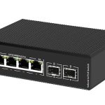 PIES106G-2GS-4P-BT Switch PoE công nghiệp bt-90W UPCOM 4 cổng PoE RJ45 + 2 cổng SFP Gigabit (có quản lý)