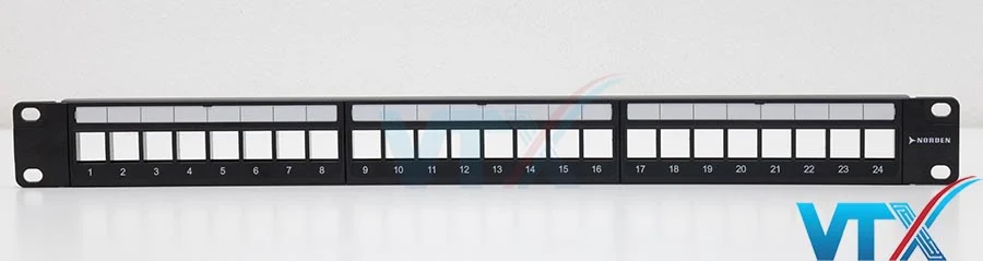 Patch Panel Cat6 UTP 24 Port NORDEN 121-01P18124B (2)