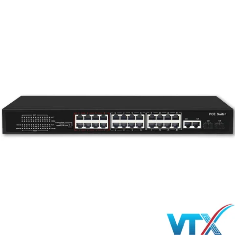 Switch PoE UPCOM POE3024-2G-2GS 24 cổng PoE