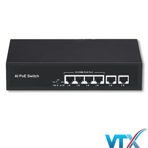 Switch PoE UPCOM POE304-2 4 PoE 10/100M + 2 RJ45 10/100M